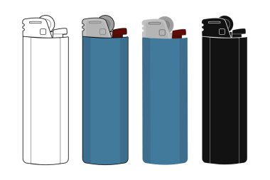 Cep gaz çakmaklar Icons set