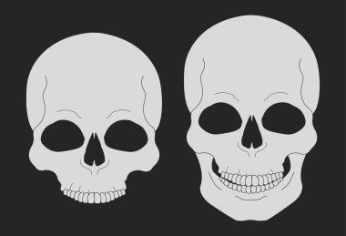 Beyaz kafatası hayal