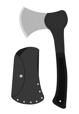 small handy camping ax clipart