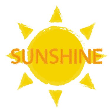 Sun with sunshine sign