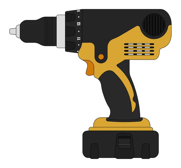 Electric cordless hand drill icon — 图库矢量图片