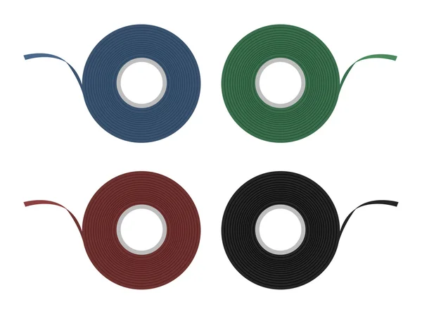Farbige Isolierung von Schottenbändern — Stockvektor