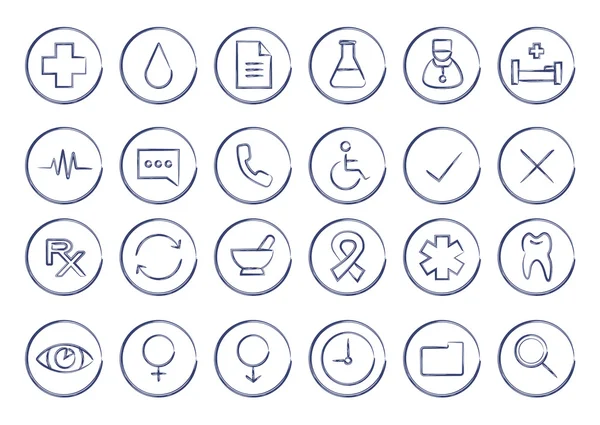 Set of medical icons — Stock Vector