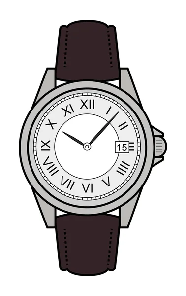 Stylish classic hand watches — ストックベクタ