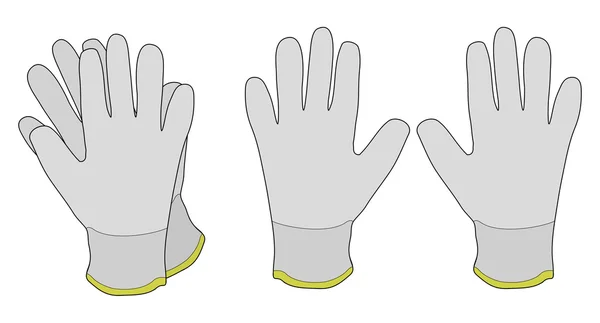 Пара робочих рукавичок — стоковий вектор