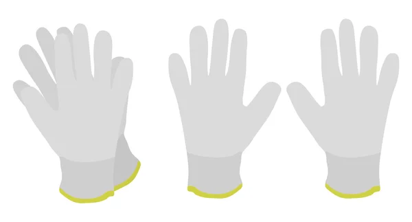 Par de guantes de trabajo — Vector de stock