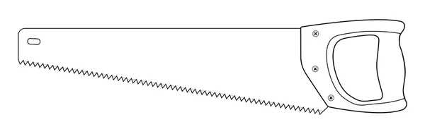 Hand såg instrument ikonen — Stock vektor