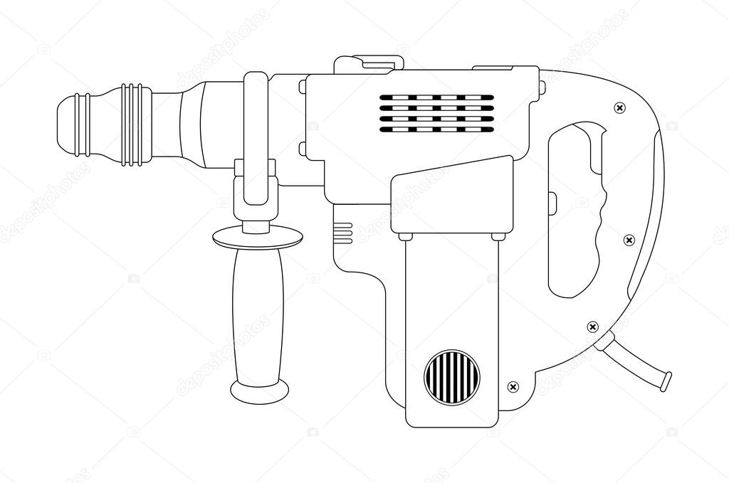 Electric hammer drill icon Stock Vector Image by ©bsd 75626309