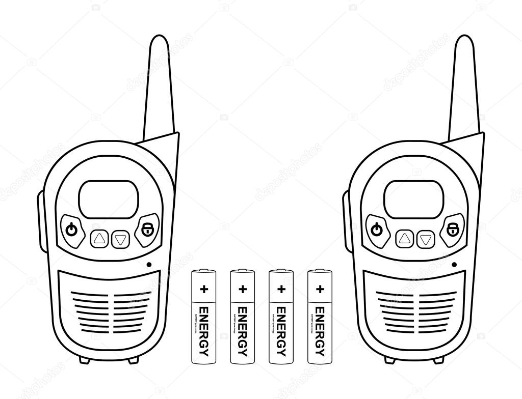 Two travel radio with four batteries