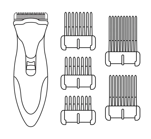 Máquina de corte de cabelo — Vetor de Stock