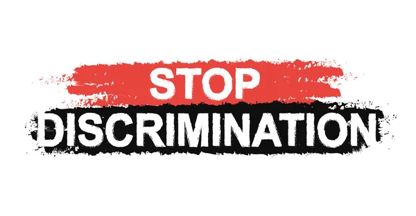 Stop discriminatie banner — Stockvector