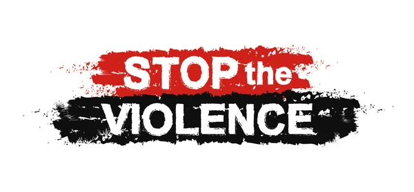 Hentikan kekerasan banner - Stok Vektor