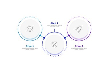 Başlangıç görüşü çok renkli çember yatay zaman çizgisi bilgisini üç adım ileri al. Piyasadaki yeni şirketlerin iş hedefleri. Gelişim bildirimi. Düzenlenebilir ince çizgi simgeleri diyagramı işlemi. Kullanılan Lexend yazı tipi