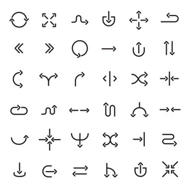 Gezinti oklarını Icons set