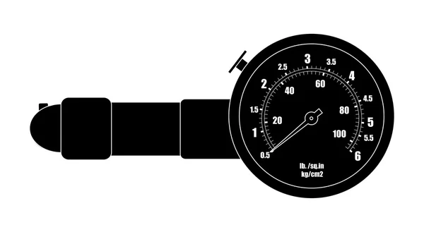 Symbole du manomètre de pneus — Image vectorielle