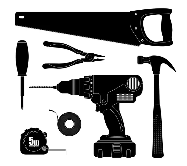 Renovation, repair tools icons — Stock Vector