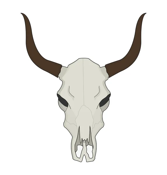 Icono de cráneo de vaca, símbolo — Vector de stock