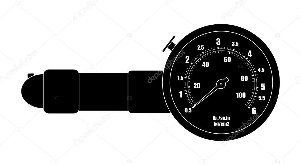 Tire pressure gauge symbol
