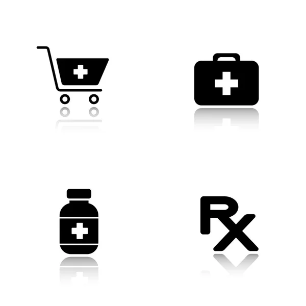 Pharmacy website  icons set — Stock Vector