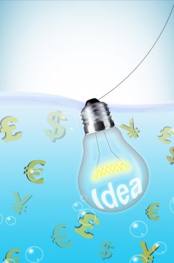 Ideas to get money - concept Portrait