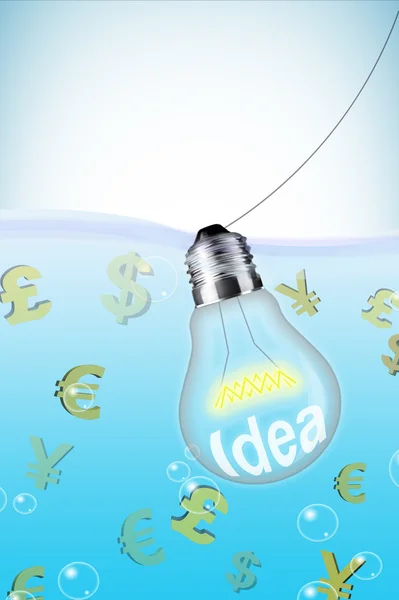 Ideas to get money - concept Portrait — Φωτογραφία Αρχείου