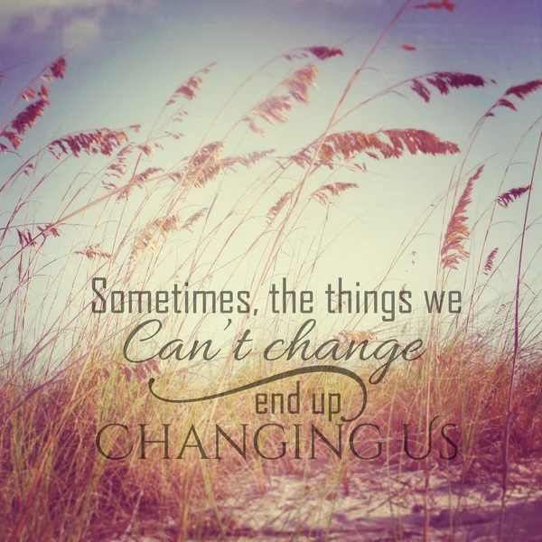 Inspirational Typographic Quote - sometimes the things we cannot — Stock Photo, Image