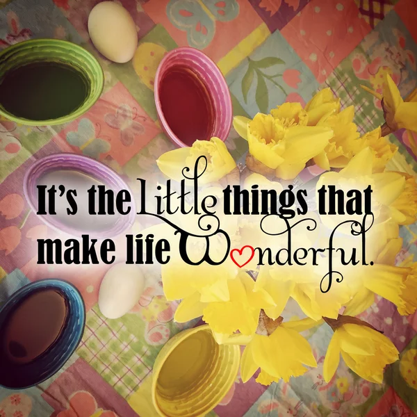 Húsvéti beállítás idézet színes instagram — Stock Fotó