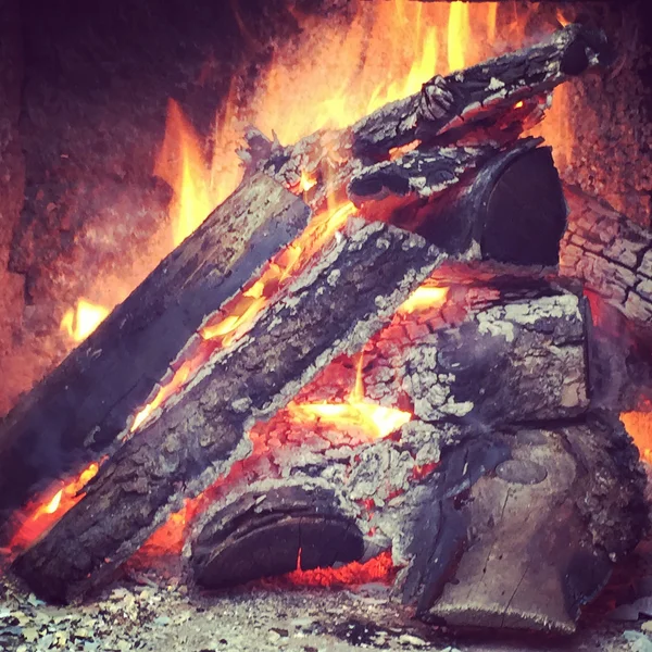Close-up instagram de fogueira de verão Imagem De Stock