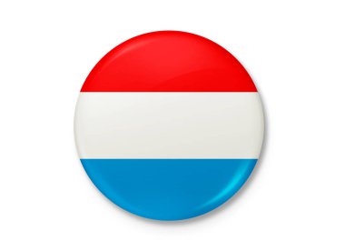 Lüksemburg Büyük Dükalığı rüzgarda dalgalanan bayrak. Arkaplan dokusu. Lüksemburg Şehri. 3d Illustration. 3d Hazırlama.