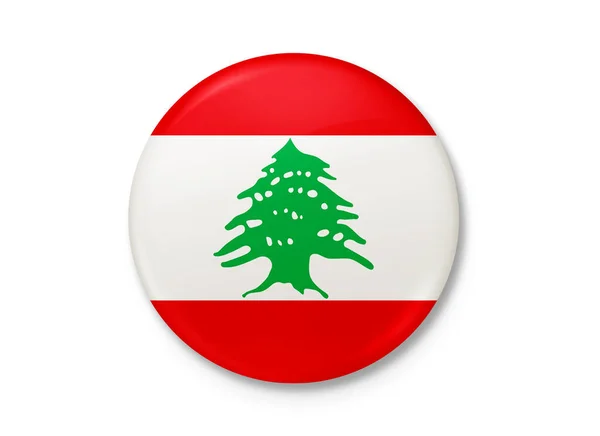 Ливанский Флаг Развевается Ветру Фон Текстуры Либан Сити Место Render — стоковое фото