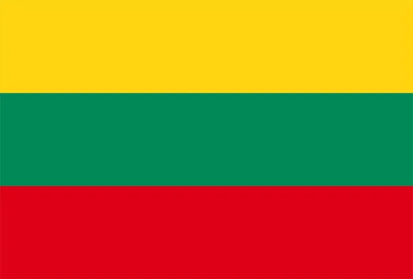 Σημαία Της Λιθουανίας Φυσάει Στον Άνεμο Σύνθεση Φόντου Λιθουανία Εικονογράφηση — Φωτογραφία Αρχείου