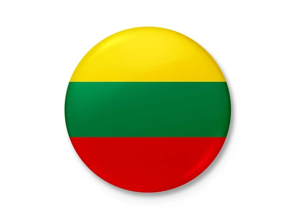 Litevská Vlajka Vlaje Větru Struktura Pozadí Litva Ilustrace Vykreslování Litva — Stock fotografie