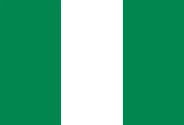 Nijerya bayrağı. Tişörtlere, posterlere, duvar resimlerine, fincanlara, bardaklara, güneş pankartlarına, pankartlara, sergi duvarlarına ve diğer her şeye basmak için mükemmel. 