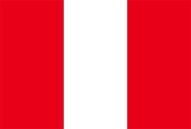 Peru Cumhuriyeti bayrağı rüzgarda dalgalanıyor. Arkaplan dokusu. Lima. 3d Illustration. 3d Hazırlama.