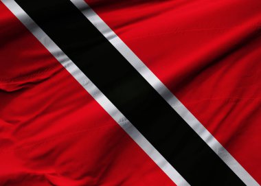 Trinidad ve Tobago bayrağı. Tişörtlere, posterlere, duvar resimlerine, kupalara, gözlüklere, güneş panolarına, pankartlara, rulolara ve diğer tüm matbaalara basmak için mükemmel. Resim jpg, 