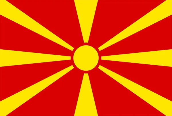 Republic North Macedonia Flag Blowing Wind Background Texture Skopje Illustration — Stock Photo, Image