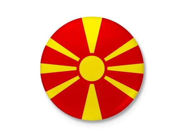 Republic North Macedonia Flag Blowing Wind Background Texture Skopje Illustration — Stock Photo, Image