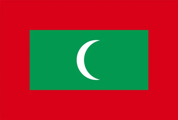 Republikken Maldiverne Flag Blæser Vinden Baggrundsstruktur Mal Illustration Render - Stock-foto