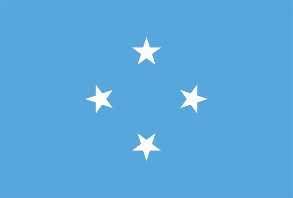 Flaga Federacji Mikronezji Wieje Wietrze Konsystencja Tła Palikir Weno Ilustracja — Zdjęcie stockowe