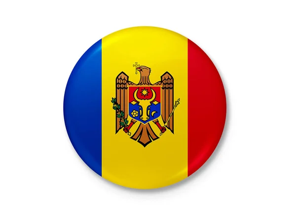 Republic Moldova Flag Blowing Wind Background Texture Chiinu Illustration Render — Stock Photo, Image