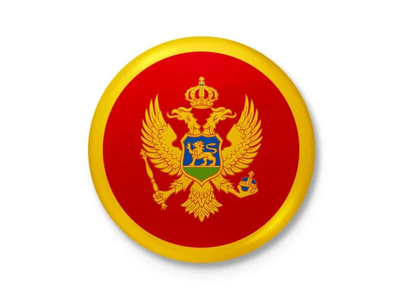Montenegro Bandiera Che Soffia Nel Vento Struttura Dello Sfondo Podgorica — Foto Stock