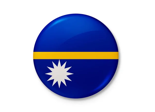 Die Flagge Der Republik Nauru Weht Wind Hintergrundtextur Yaren Denigomodu — Stockfoto