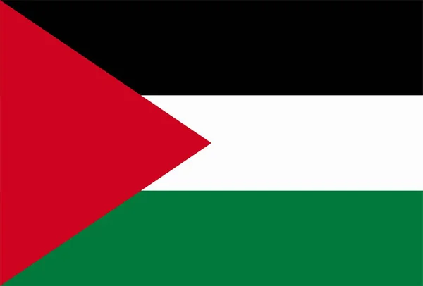 Palästinensische Flagge Weht Wind Hintergrundtextur Jerusalem Ramallah Gaza Stadt Illustration — Stockfoto