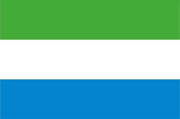 Bandiera Della Repubblica Della Sierra Leone Che Soffia Nel Vento — Foto Stock