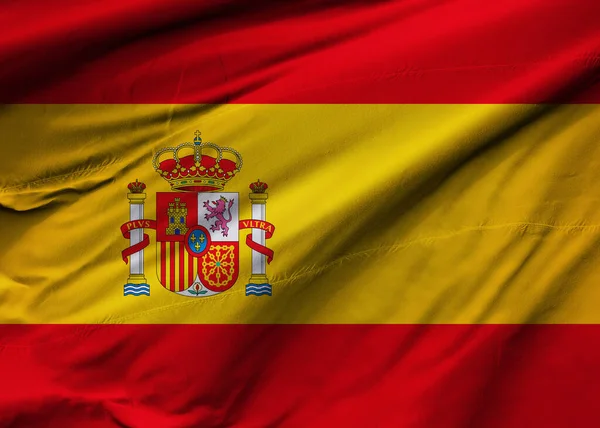 Render Van Vlag Van Spanje Afbeelding Rgb Jpg Perfect Voor — Stockfoto