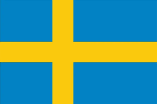 Konungariket Sverige Flagga Som Blåser Vinden Bakgrundskonsistens Stockholm Illustration Uppsägning — Stockfoto