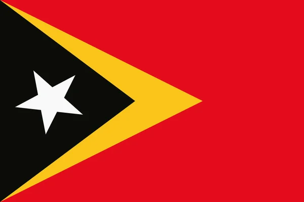 Σημαία Λαϊκής Δημοκρατίας Του Τιμόρ Λέστε Που Φυσάει Στον Άνεμο — Φωτογραφία Αρχείου