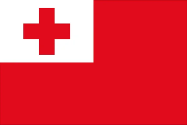 Изображение Флага Королевства Тонга Идеально Подходит Печати Футболках Плакатах Настенных — стоковое фото
