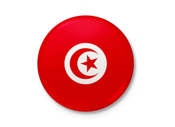 Bandeira República Tunísia Soprando Vento Textura Fundo Tunis Ilustração Render — Fotografia de Stock