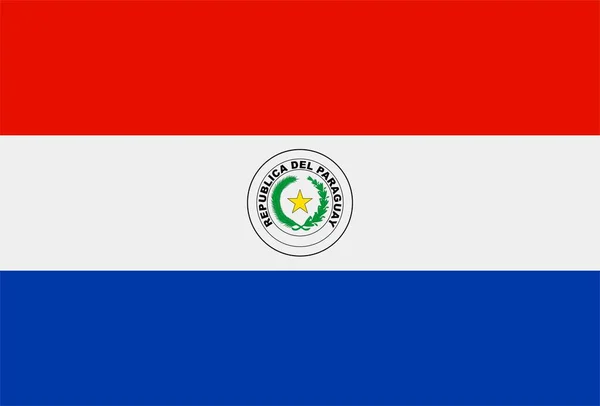 Bandera República Del Paraguay Ondeando Viento Textura Fondo Asunción Ilustración —  Fotos de Stock